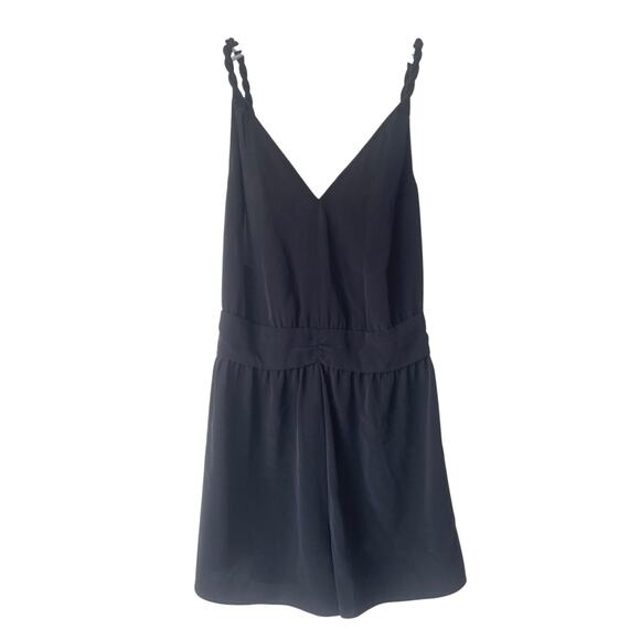 Rory Beca Twisted Strap Romper in Black Size Small - Picture 1 of 6